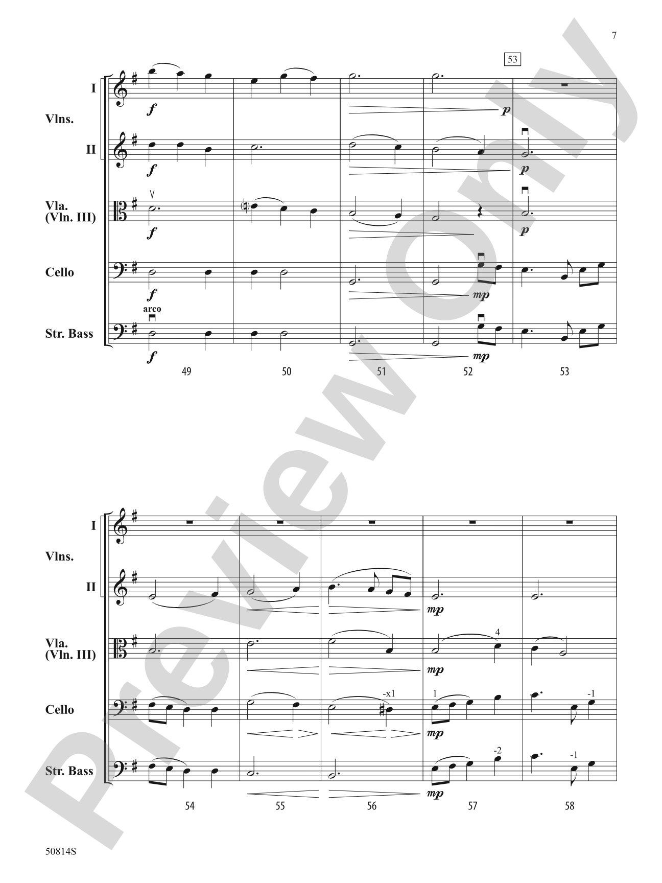 River Valley Waltz: String Orchestra Conductor Score & Parts