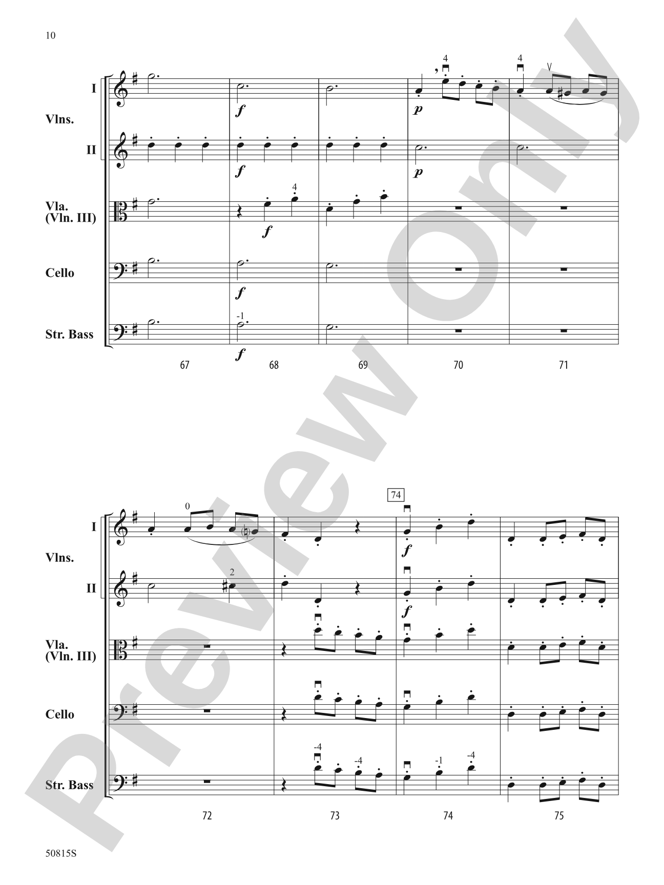 Presto: String Orchestra Conductor Score & Parts