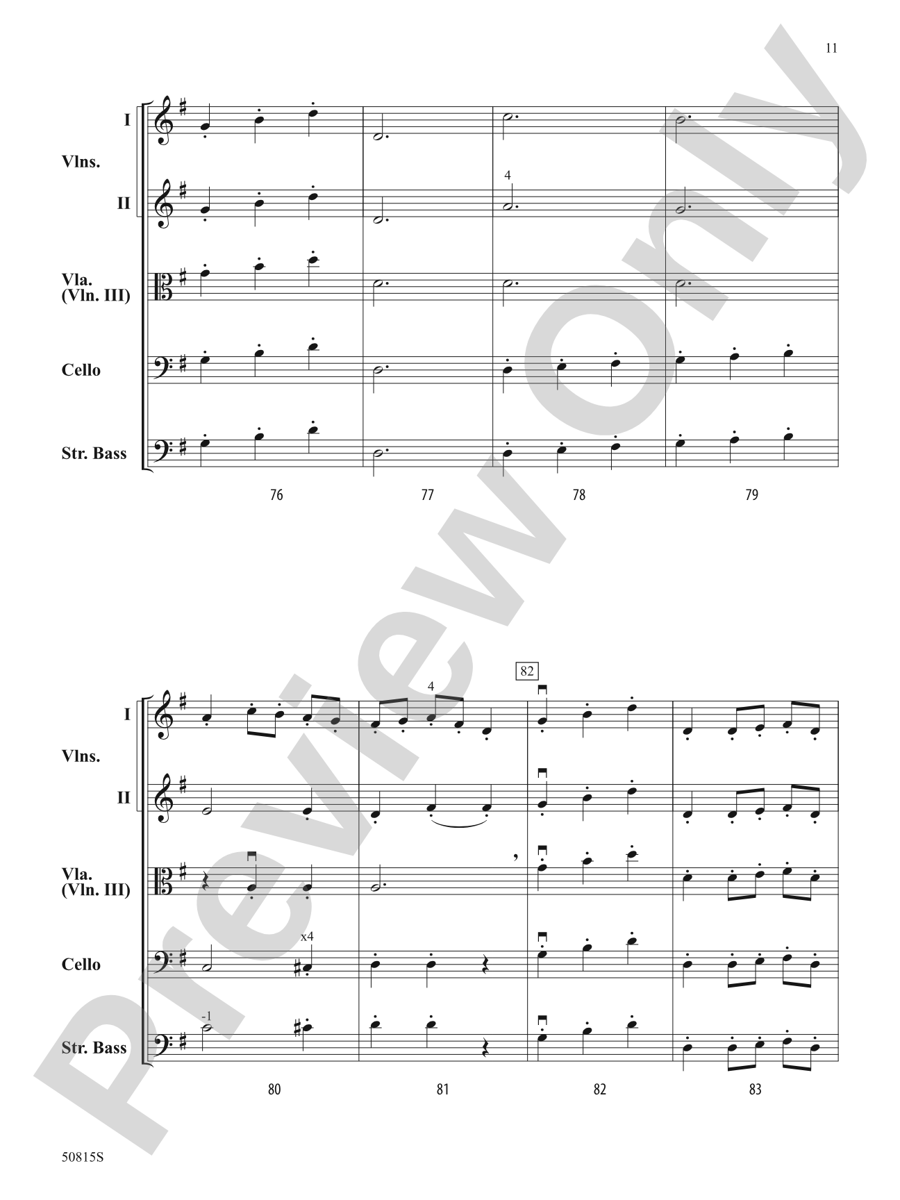 Presto: String Orchestra Conductor Score & Parts