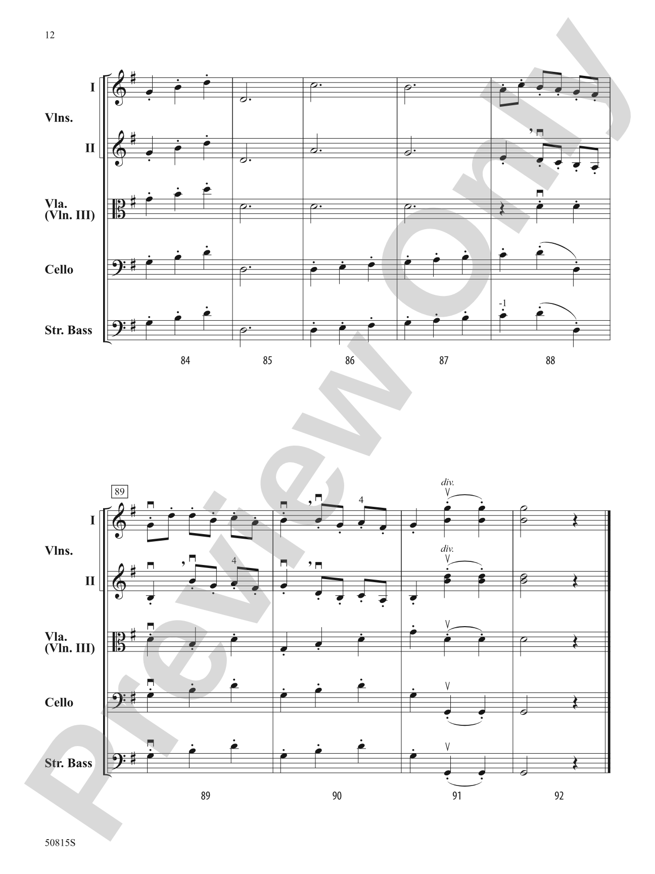 Presto: String Orchestra Conductor Score & Parts