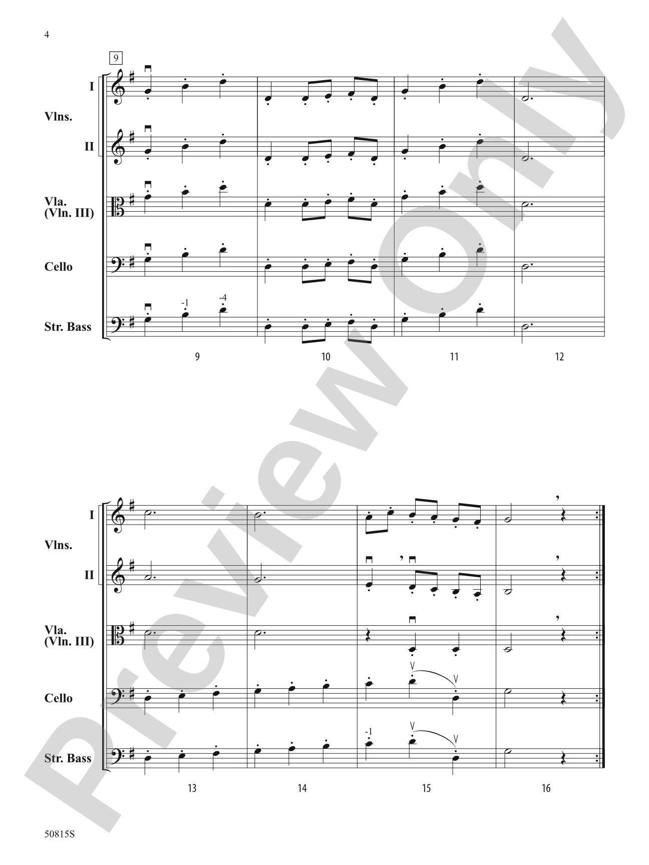 Presto: String Orchestra Conductor Score & Parts