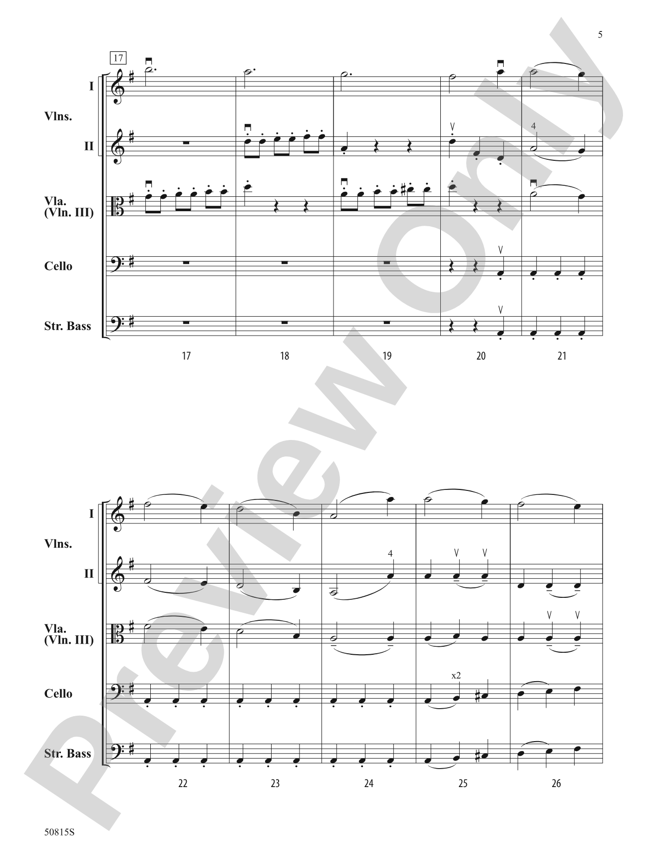Presto: String Orchestra Conductor Score & Parts
