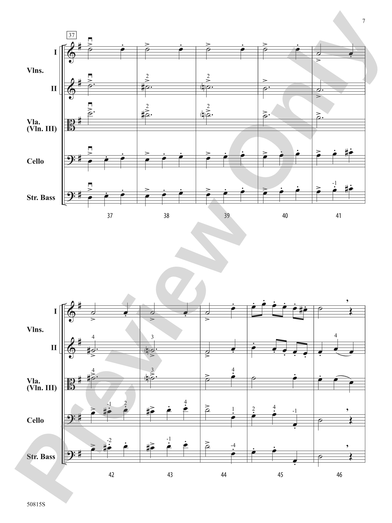Presto: String Orchestra Conductor Score & Parts