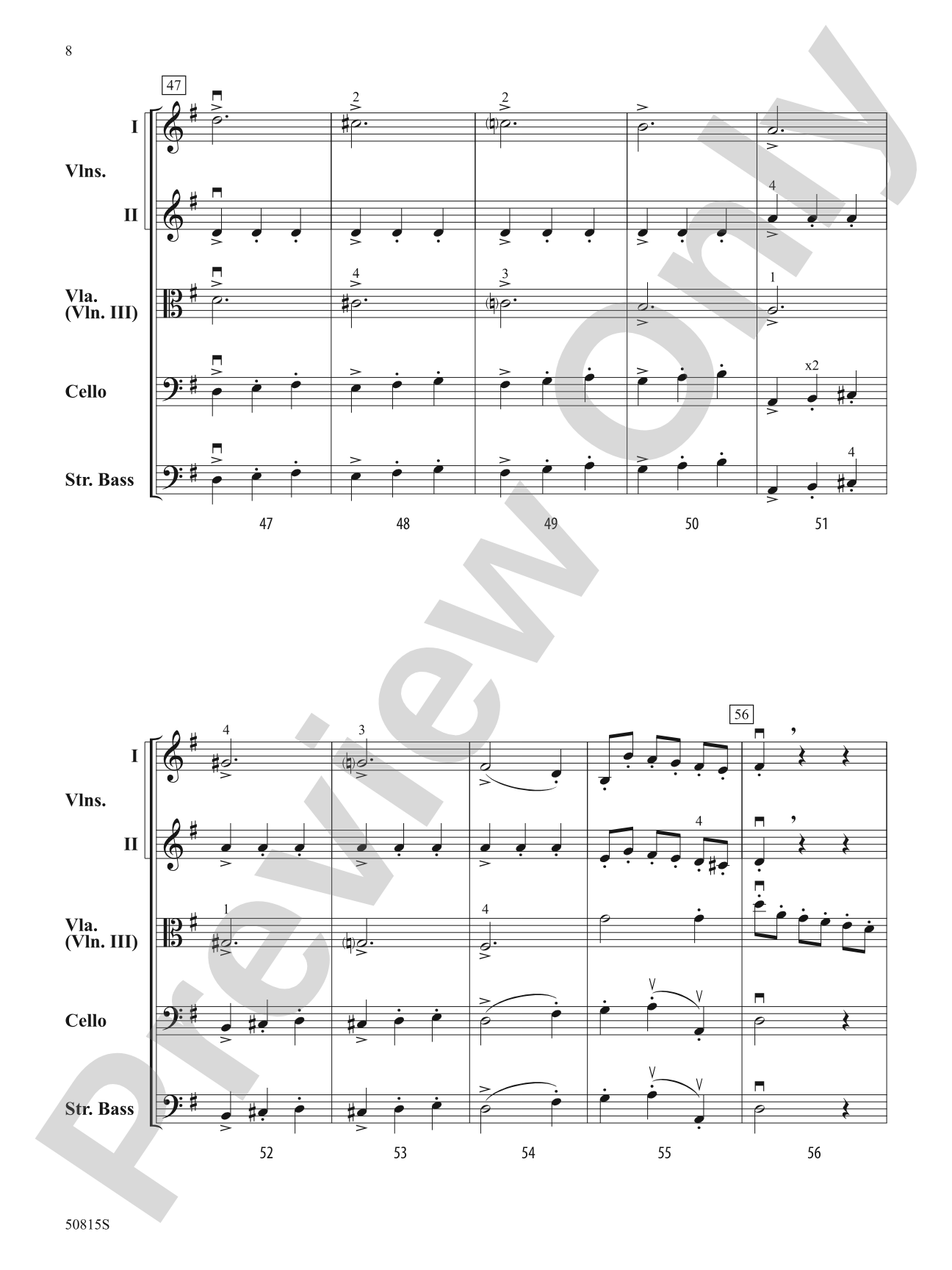 Presto: String Orchestra Conductor Score & Parts