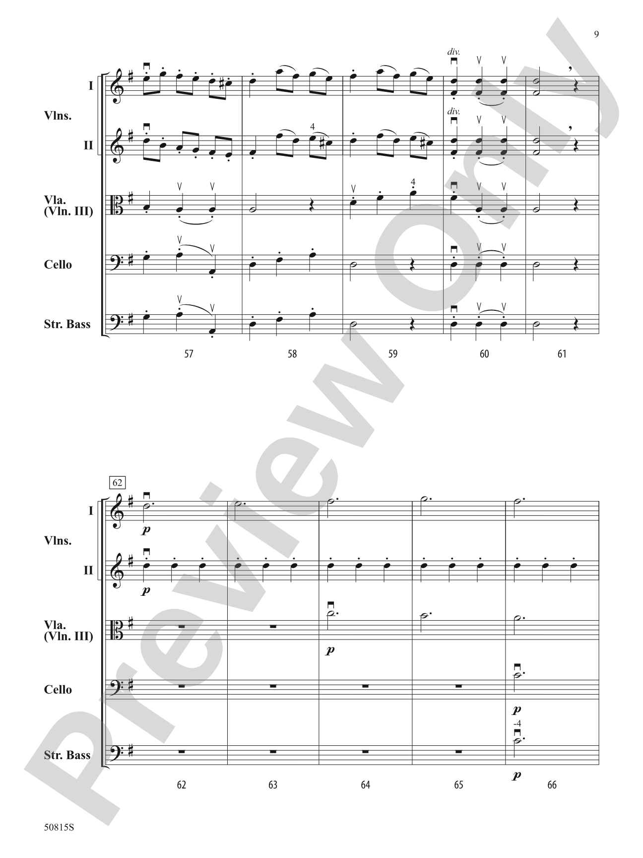 Presto: String Orchestra Conductor Score & Parts