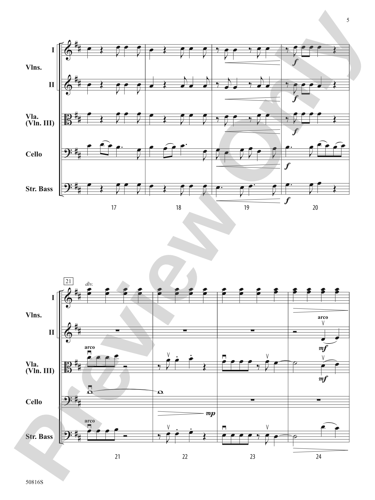 The Courage Within: Score