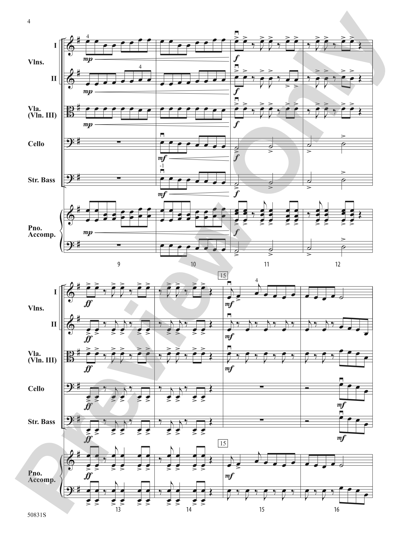Fury: Flexible String Ensemble Score & Parts