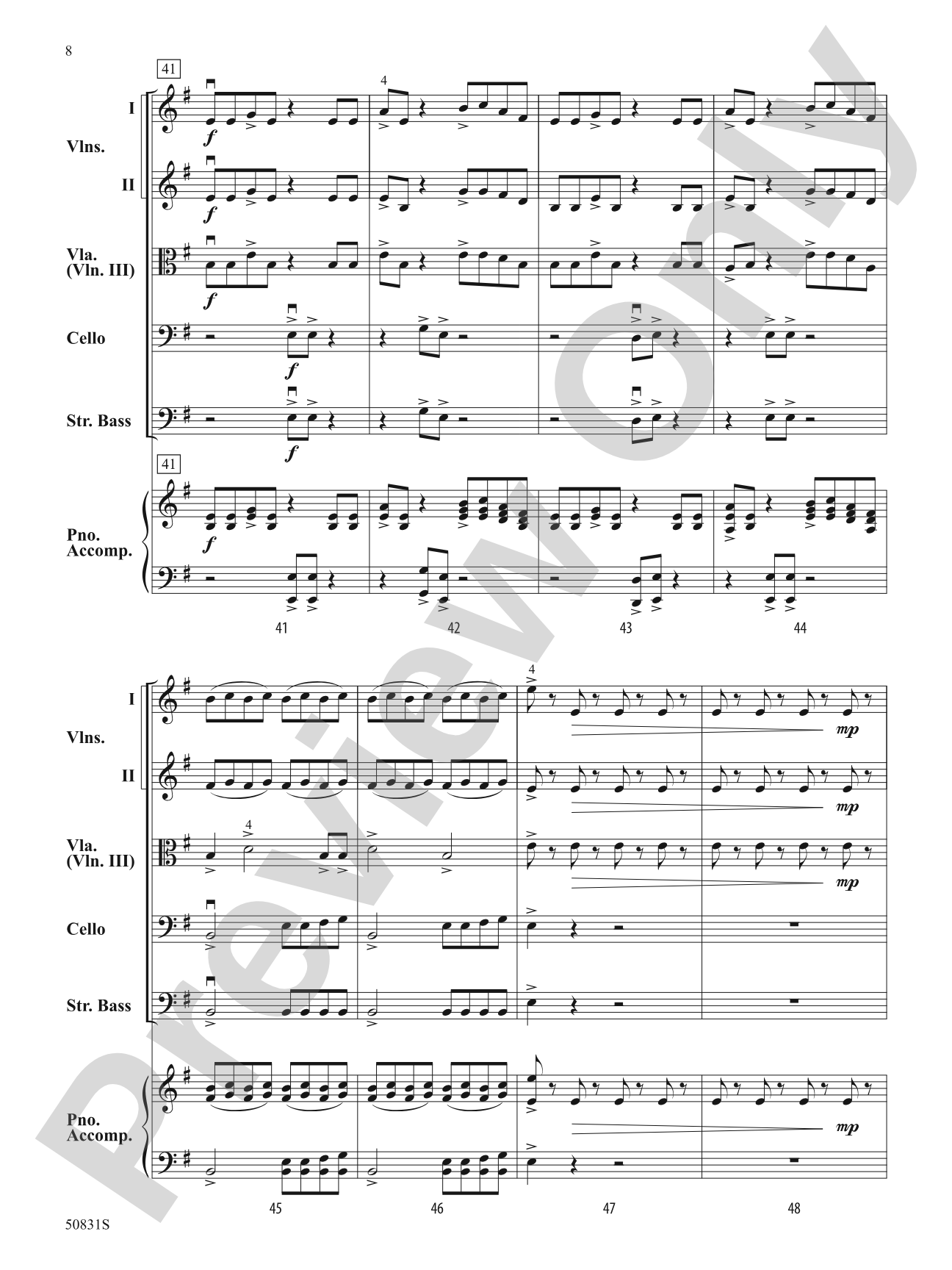 Fury: Flexible String Ensemble Score & Parts
