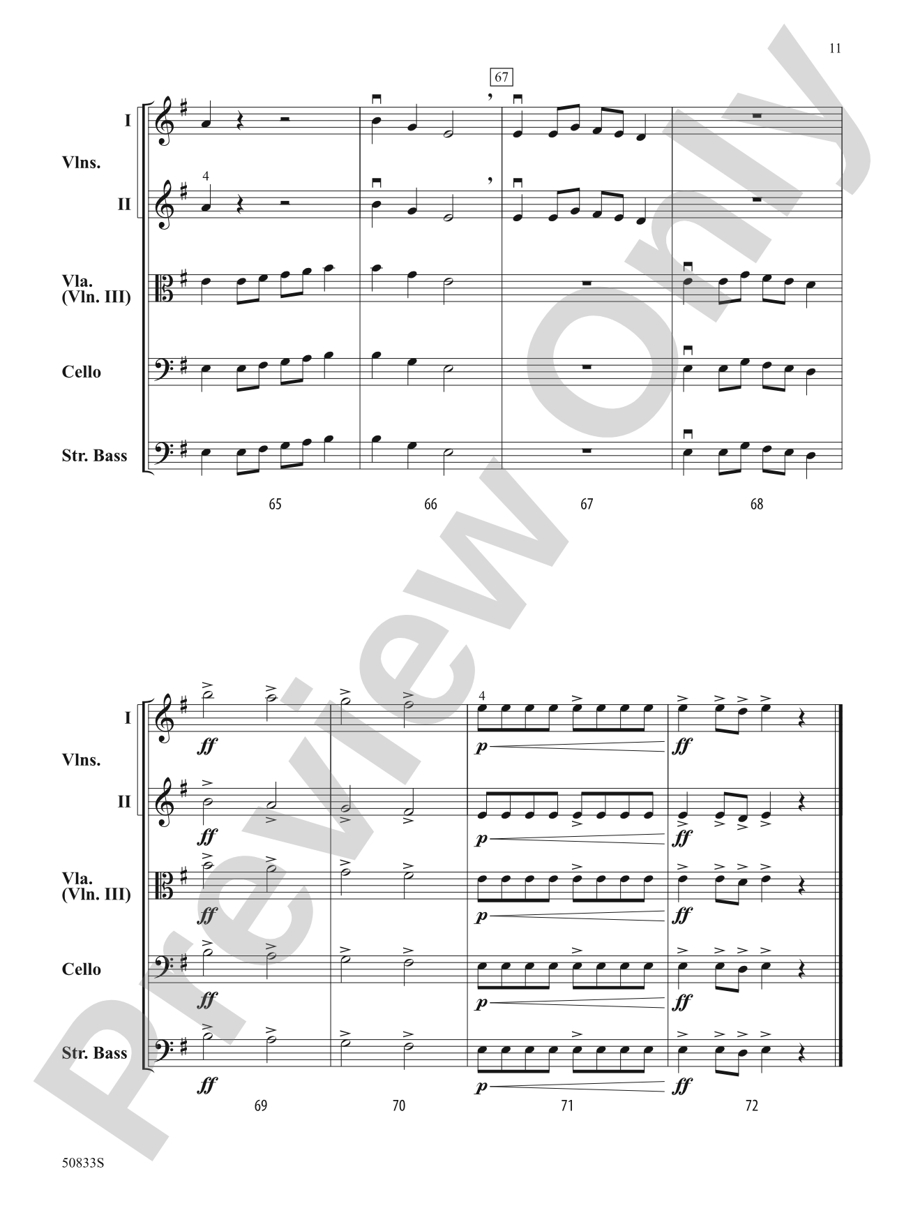 Rustic Warriors: String Orchestra Conductor Score & Parts