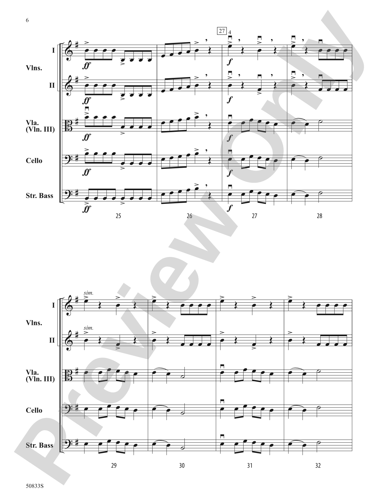 Rustic Warriors: String Orchestra Conductor Score & Parts
