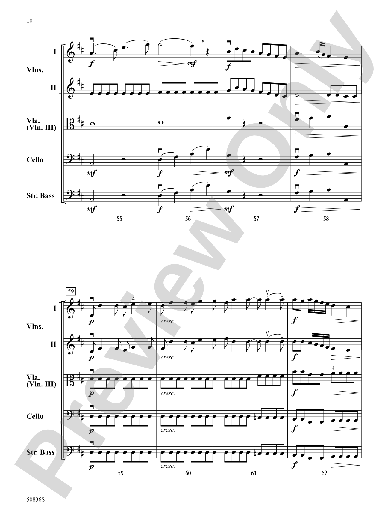 Symphony Concertante No. 1: String Orchestra Conductor Score & Parts