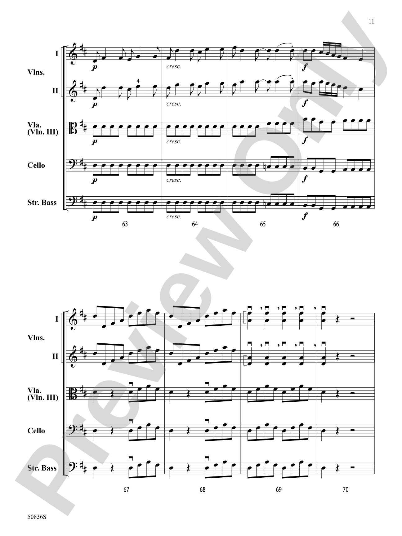 Symphony Concertante No. 1: String Orchestra Conductor Score & Parts