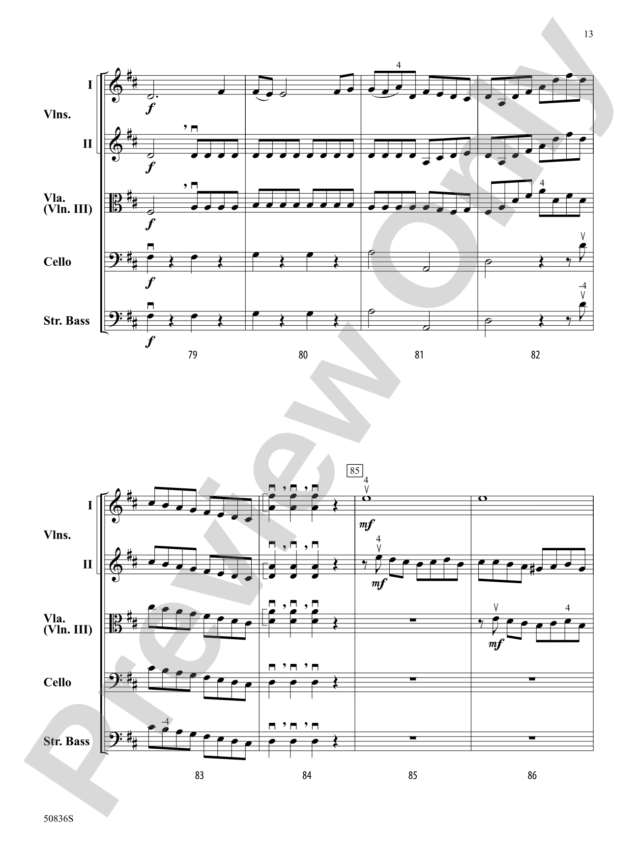 Symphony Concertante No. 1: String Orchestra Conductor Score & Parts