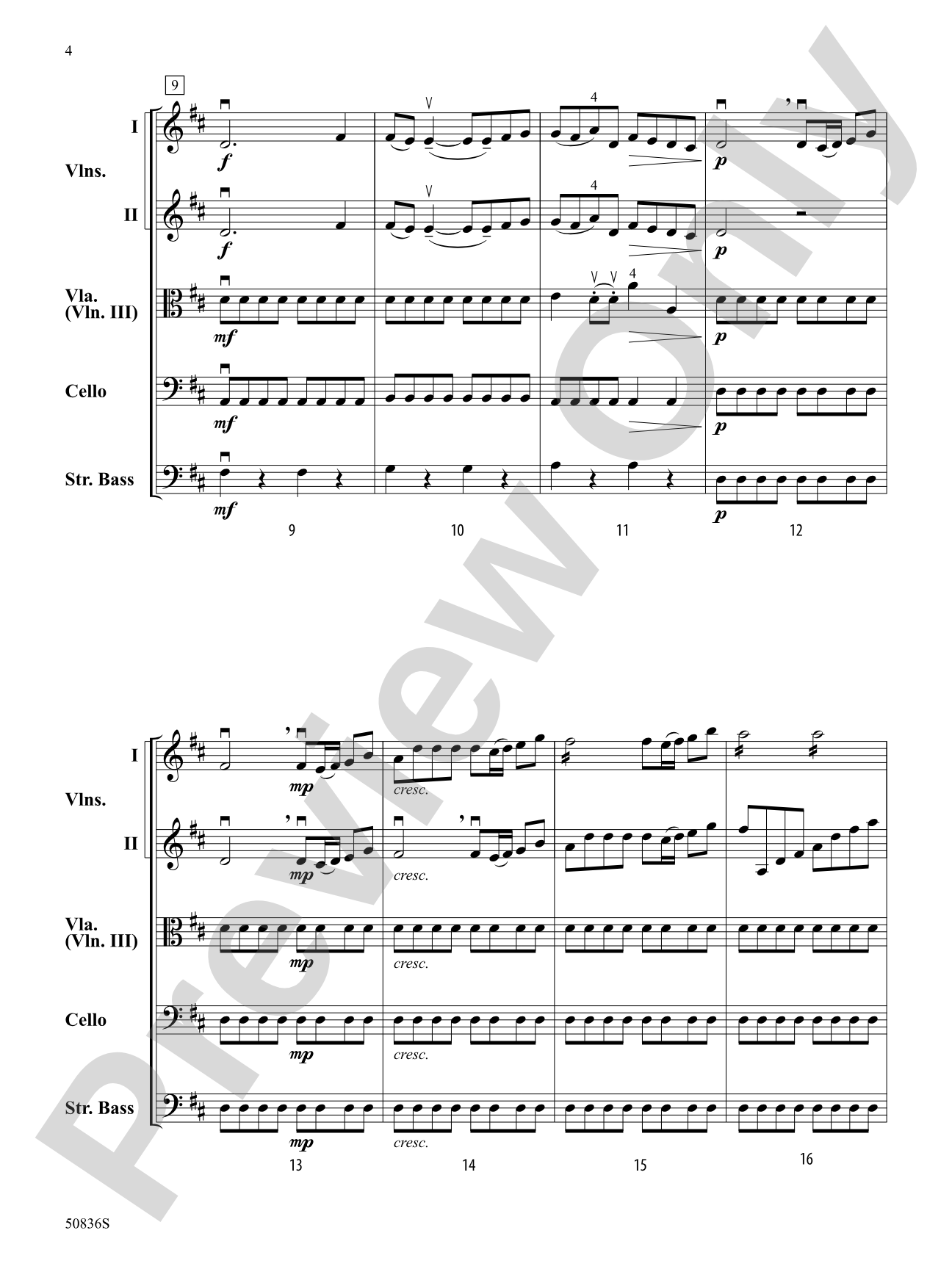 Symphony Concertante No. 1: String Orchestra Conductor Score & Parts