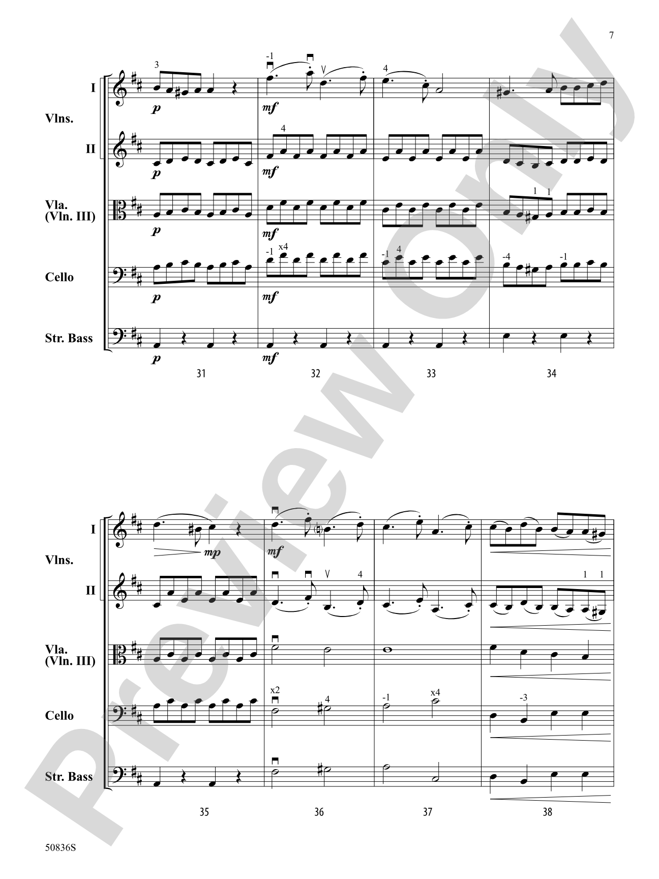 Symphony Concertante No. 1: String Orchestra Conductor Score & Parts