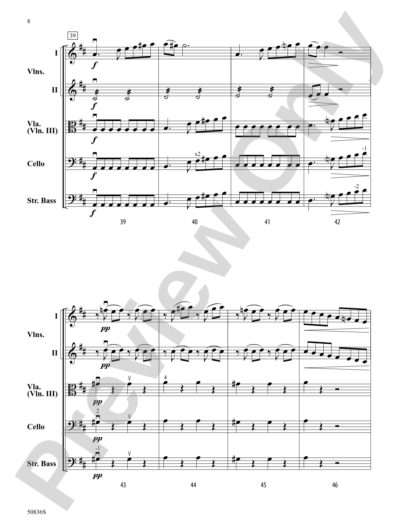 Symphony Concertante No. 1: String Orchestra Conductor Score & Parts
