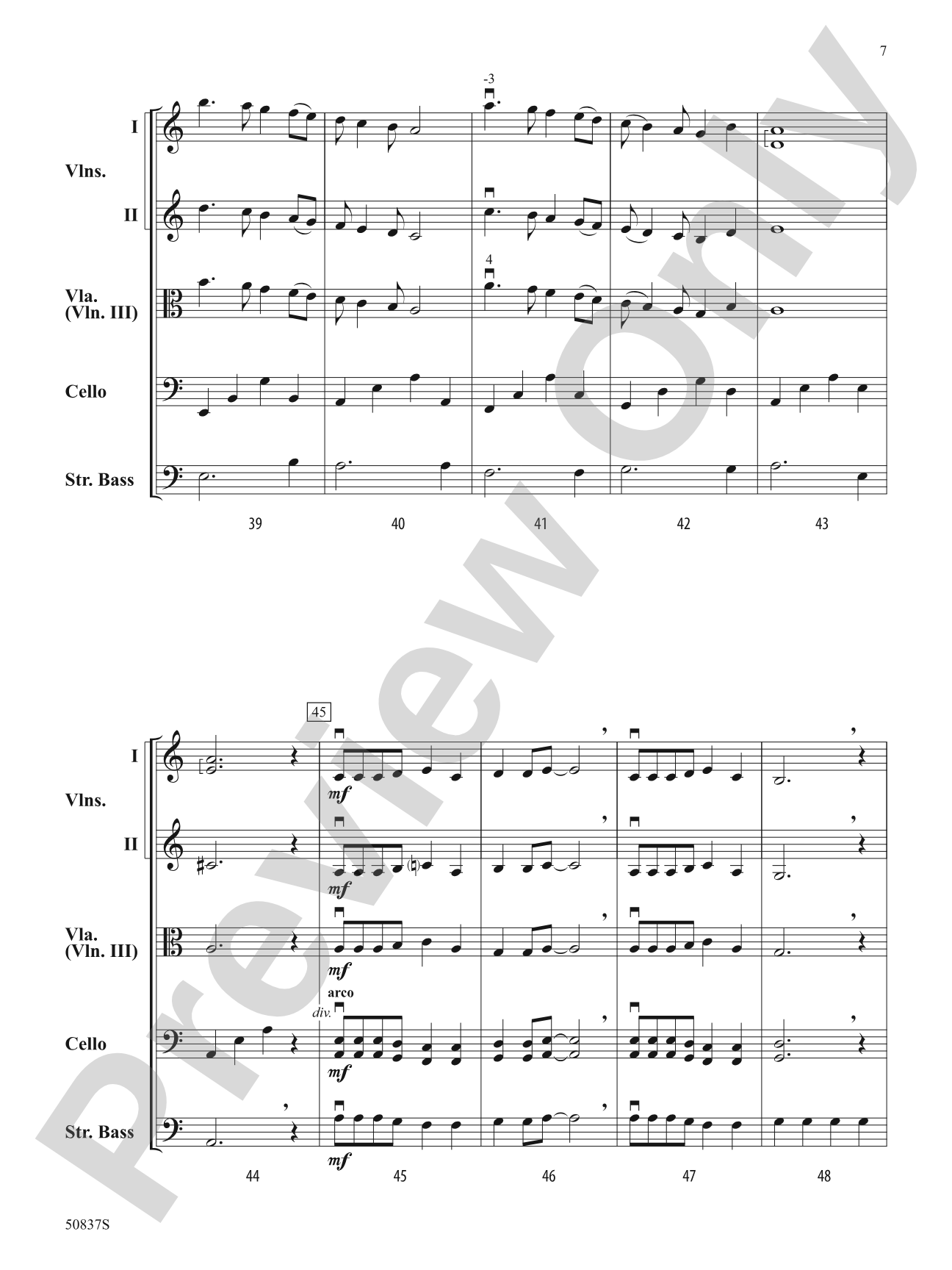 Long Journey Home: Flexible String Ensemble Score & Parts