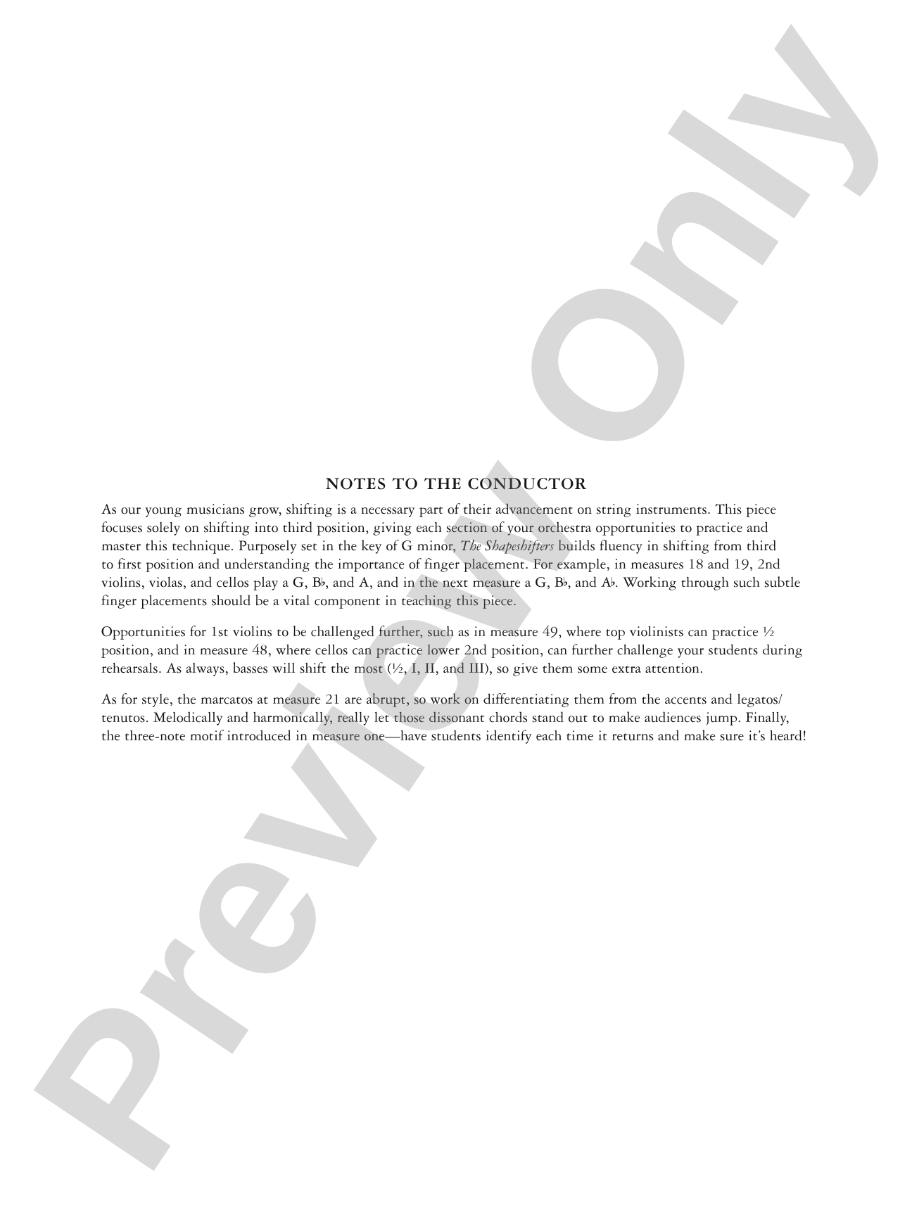 The Shapeshifters: String Orchestra Conductor Score & Parts