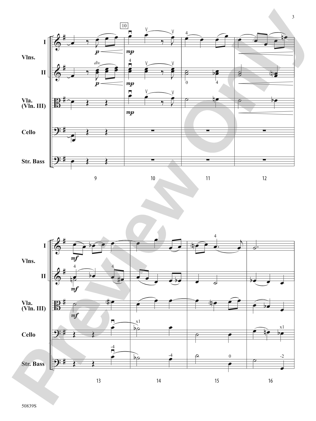 The Flow of the Tide: String Orchestra Conductor Score & Parts