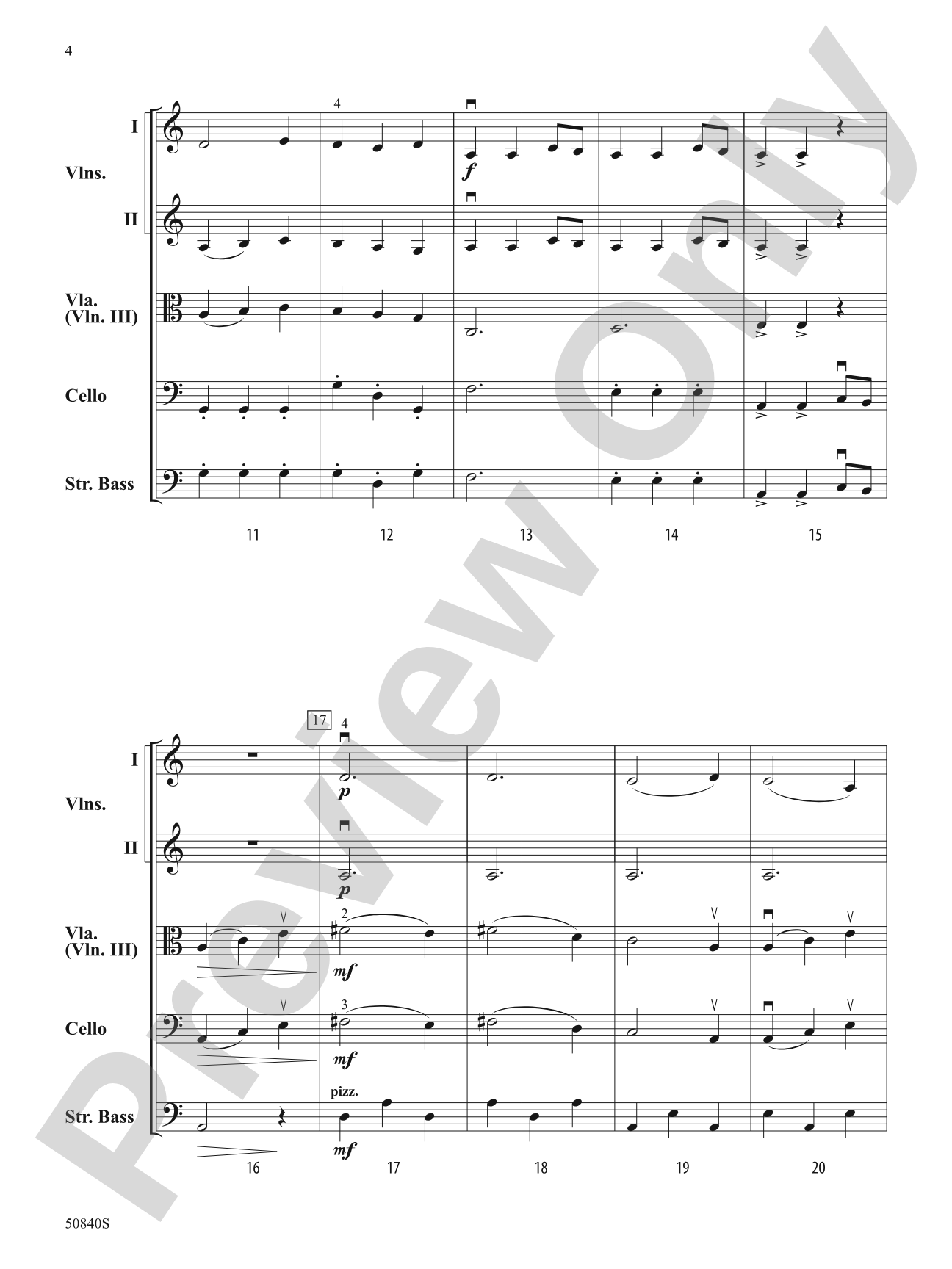 Stone Tower: String Orchestra Conductor Score & Parts