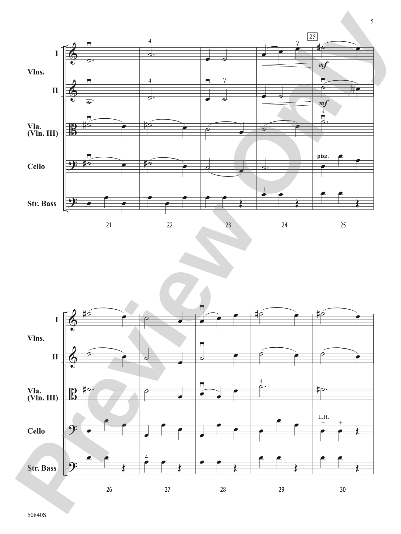 Stone Tower: String Orchestra Conductor Score & Parts