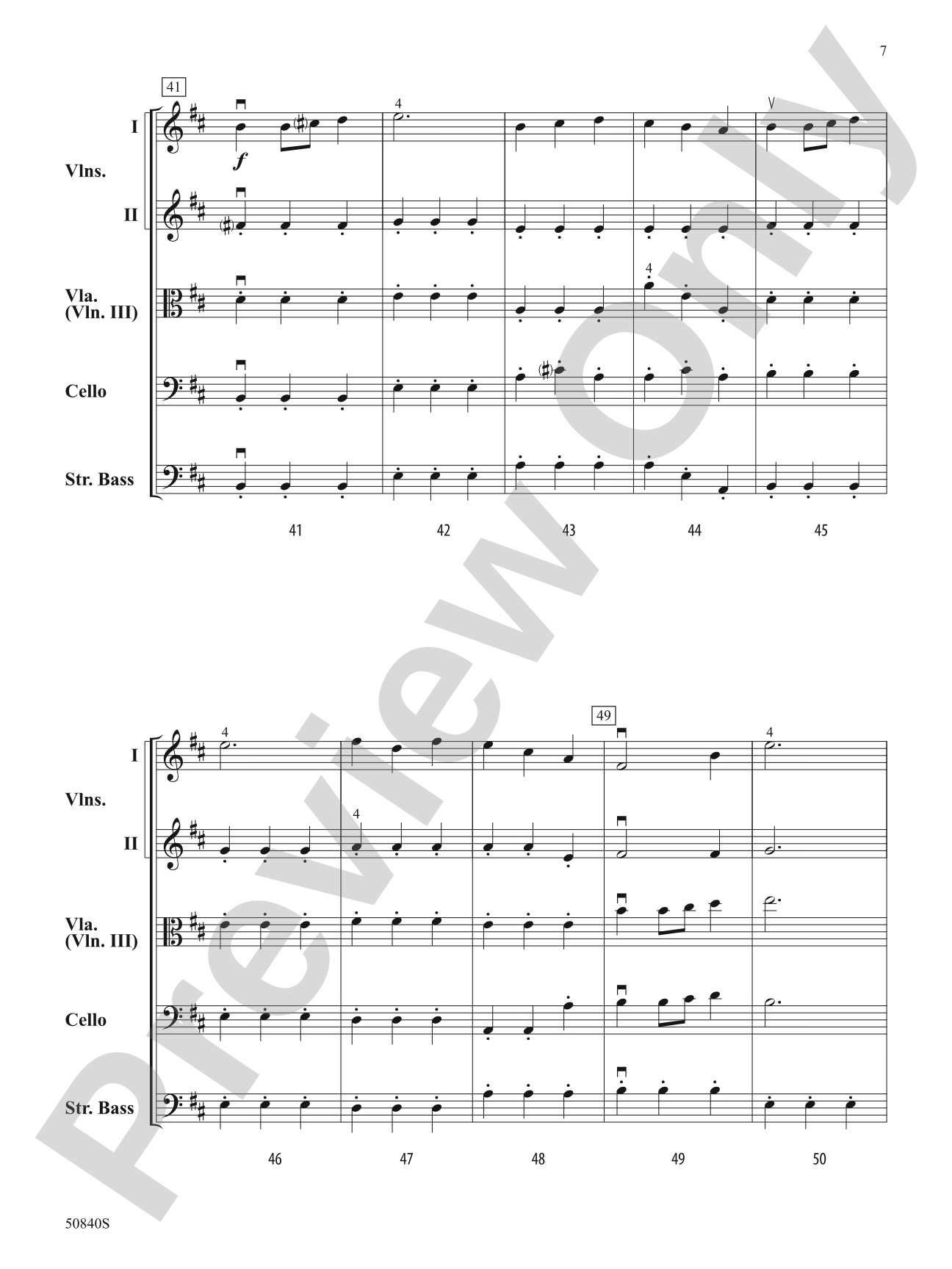 Stone Tower: String Orchestra Conductor Score & Parts