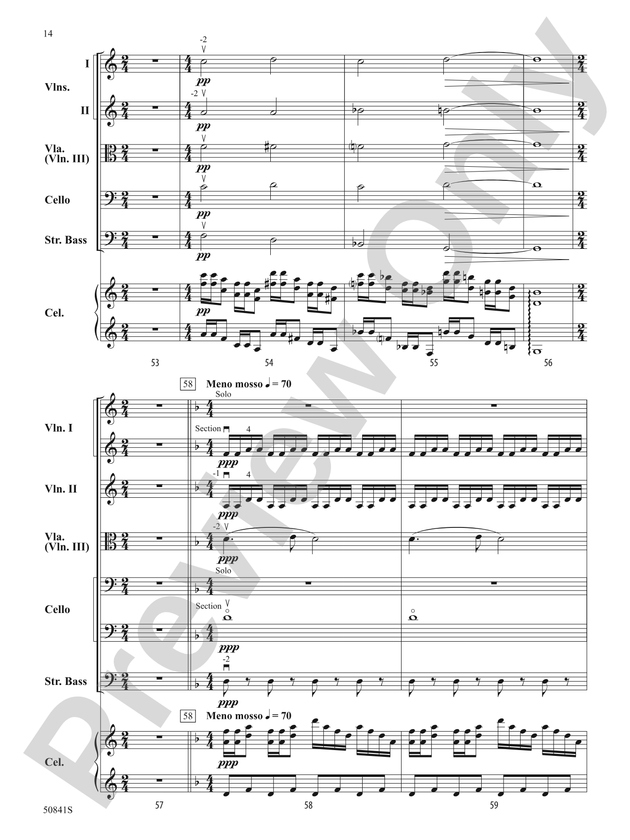 Mysteria Abyssi: String Orchestra Conductor Score & Parts