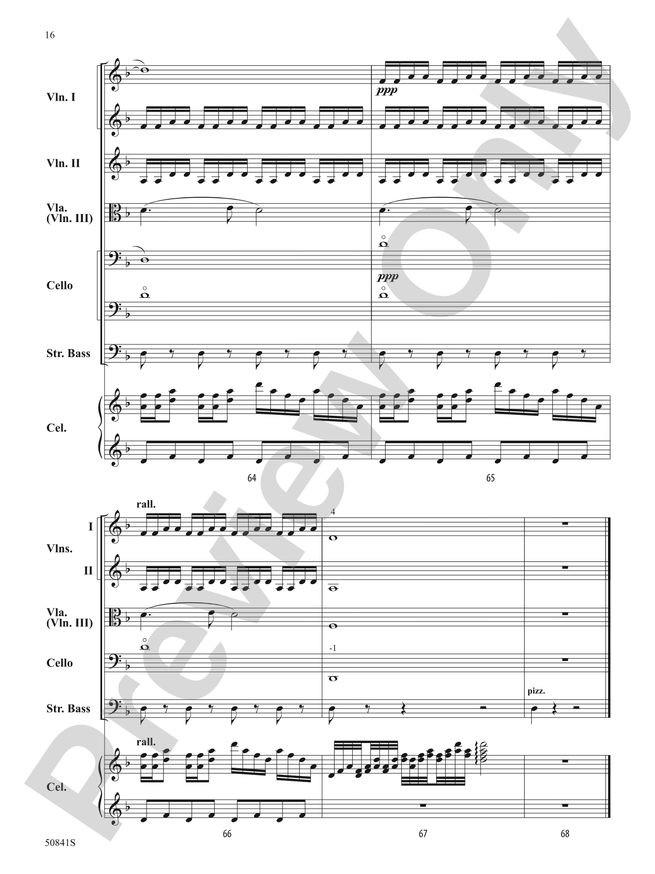 Mysteria Abyssi: String Orchestra Conductor Score & Parts