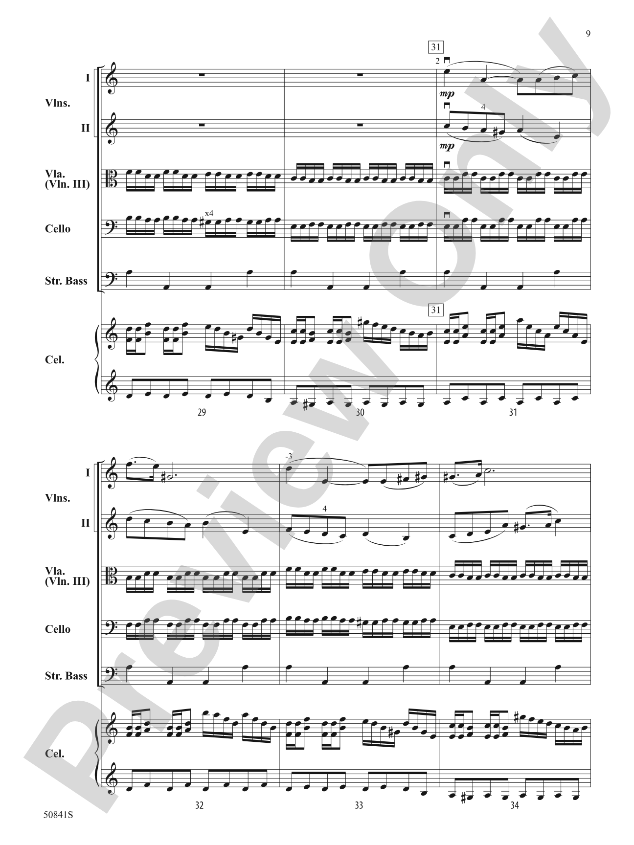 Mysteria Abyssi: String Orchestra Conductor Score & Parts