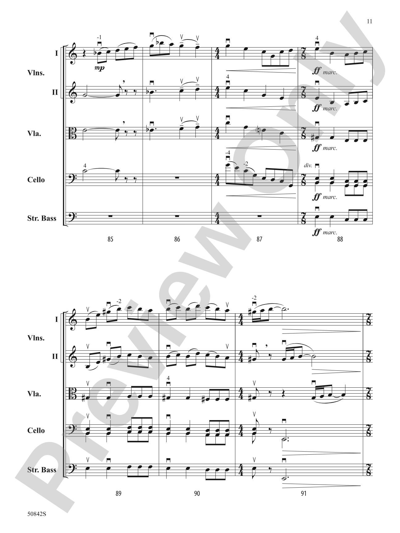 To the Feast!: String Orchestra Conductor Score & Parts