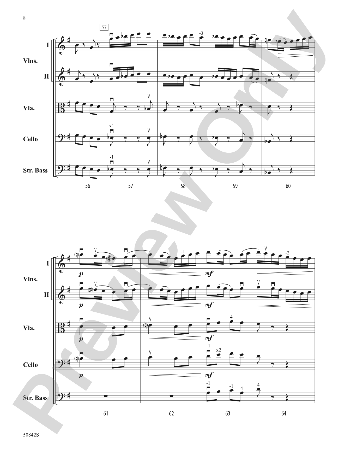To the Feast!: String Orchestra Conductor Score & Parts