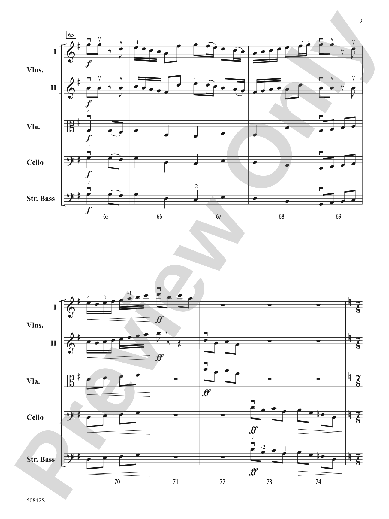 To the Feast!: String Orchestra Conductor Score & Parts