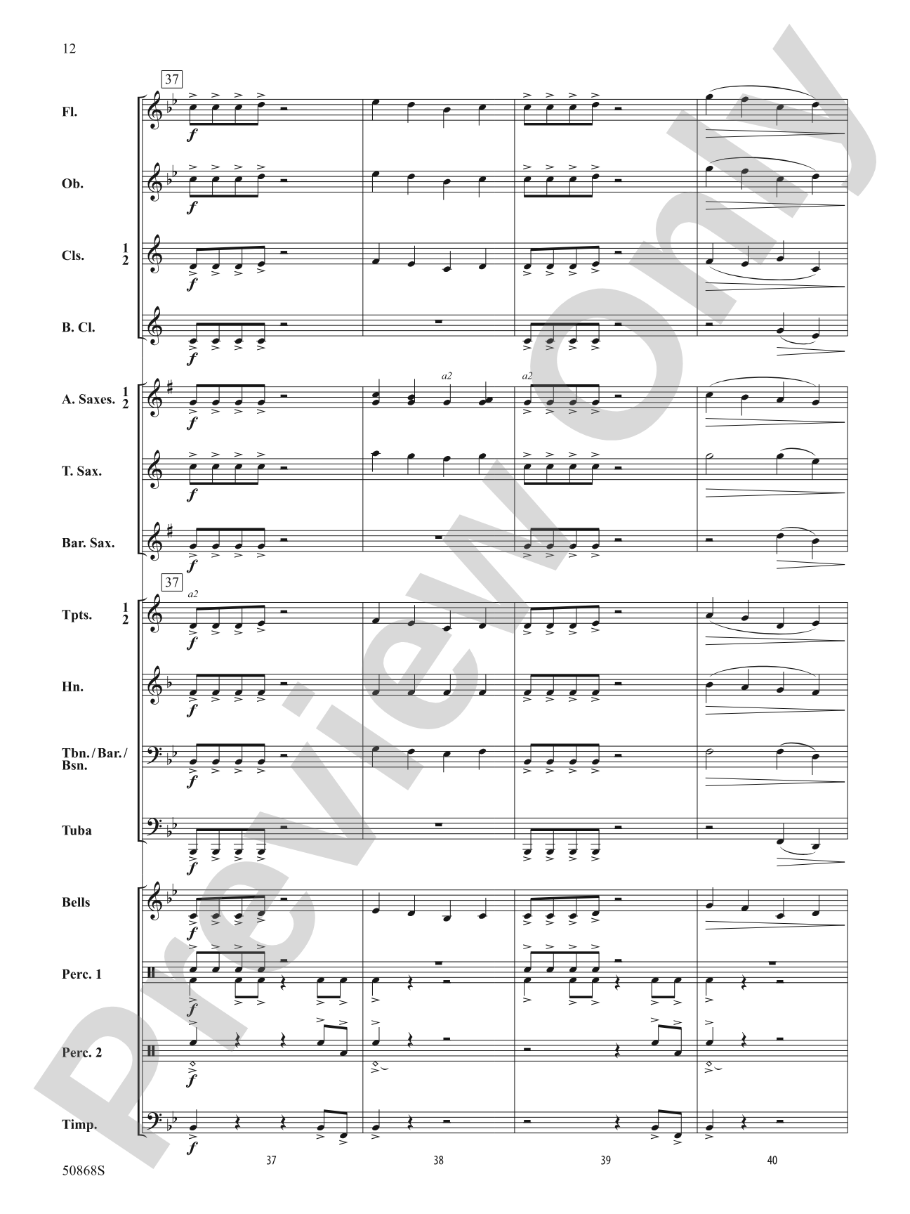 Intrepid Fanfare: Concert Band Conductor Score & Parts