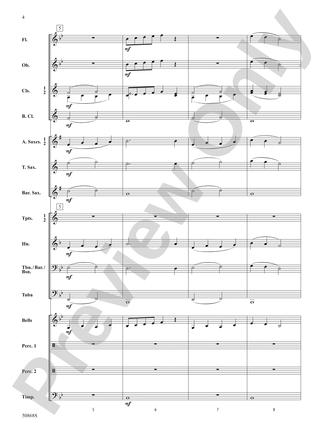 Intrepid Fanfare: Concert Band Conductor Score & Parts