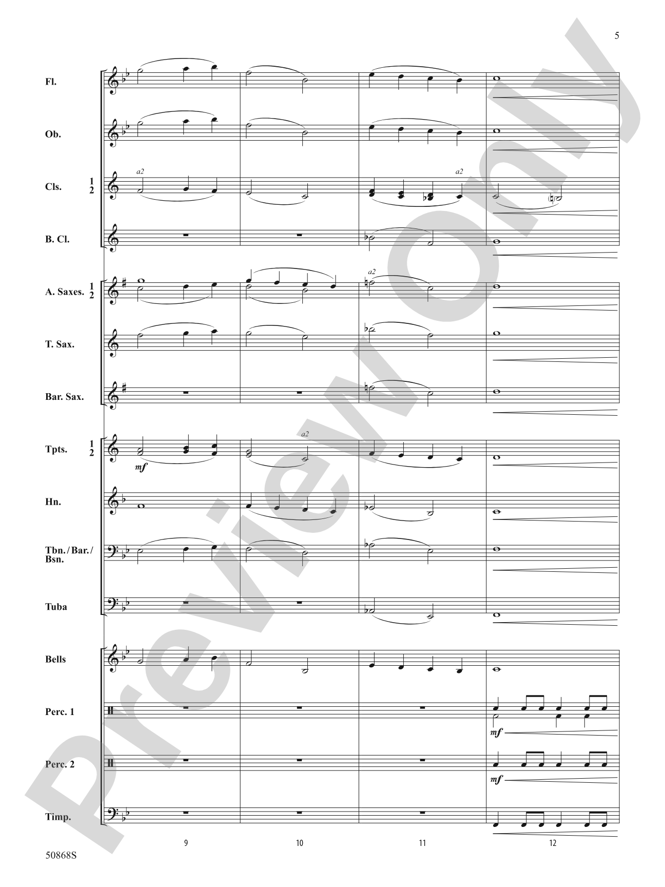 Intrepid Fanfare: Concert Band Conductor Score & Parts