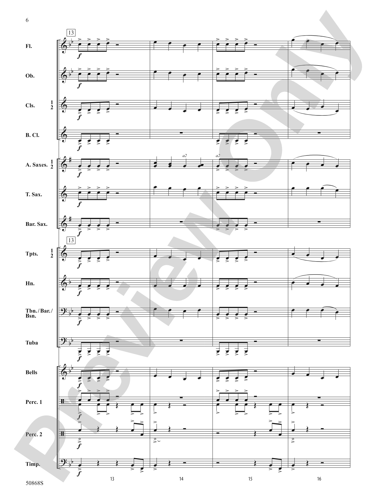 Intrepid Fanfare: Concert Band Conductor Score & Parts