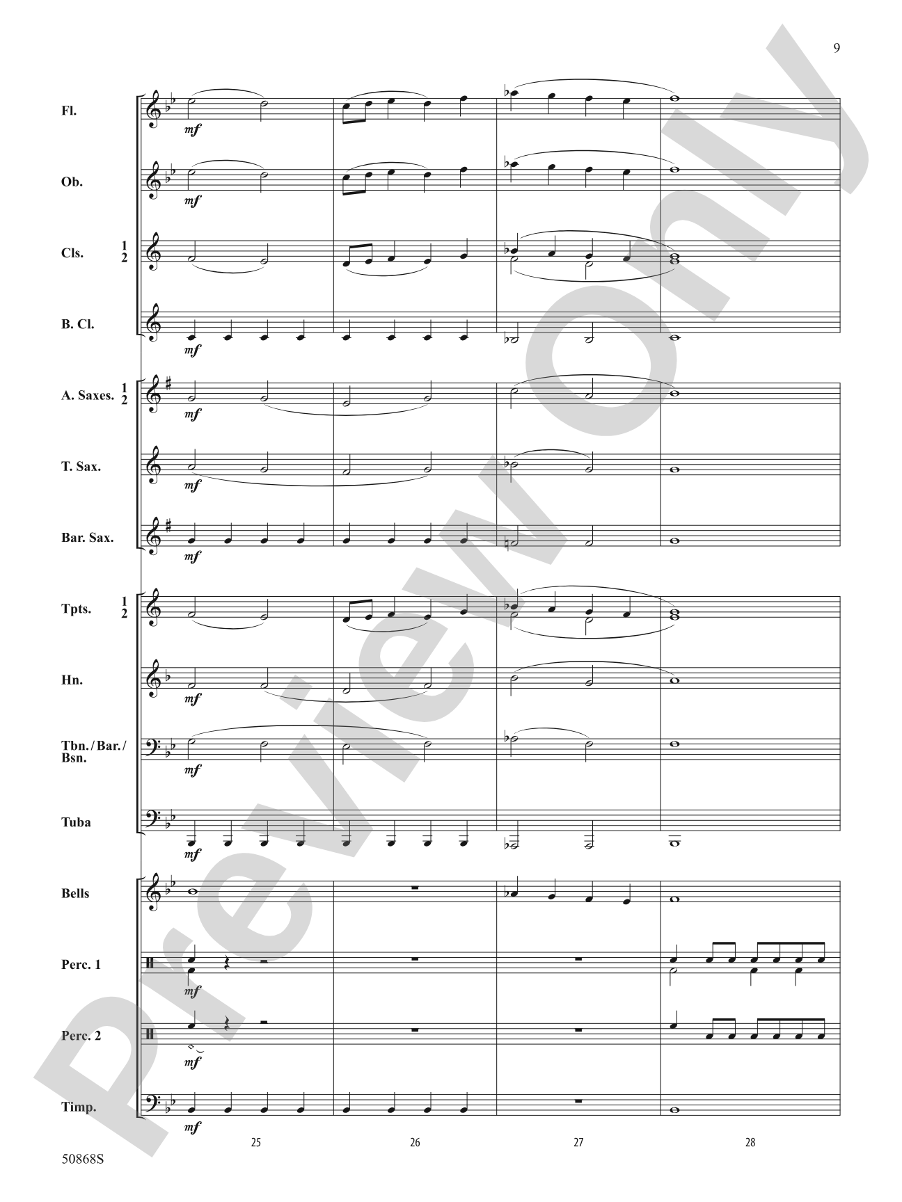 Intrepid Fanfare: Concert Band Conductor Score & Parts