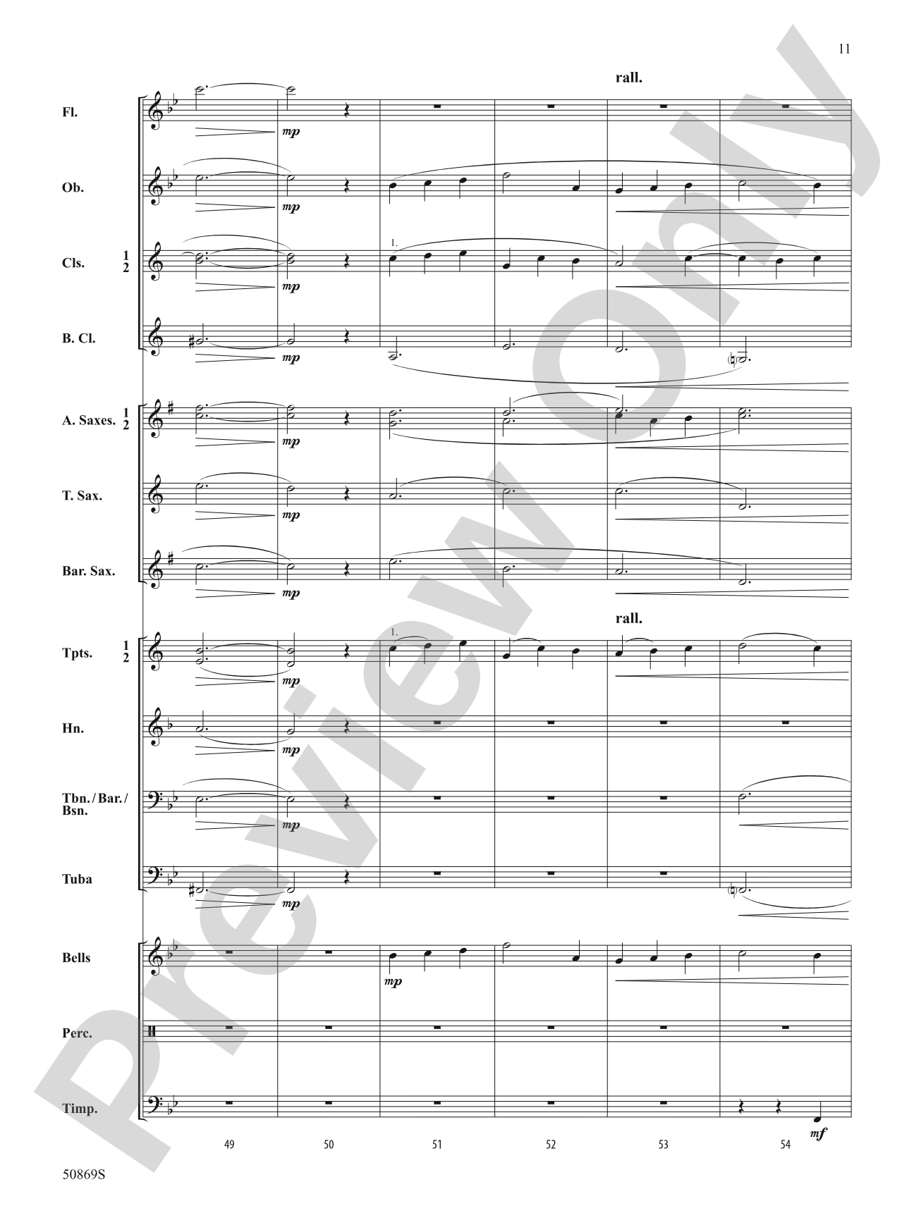 Blessing Wind: Concert Band Conductor Score & Parts