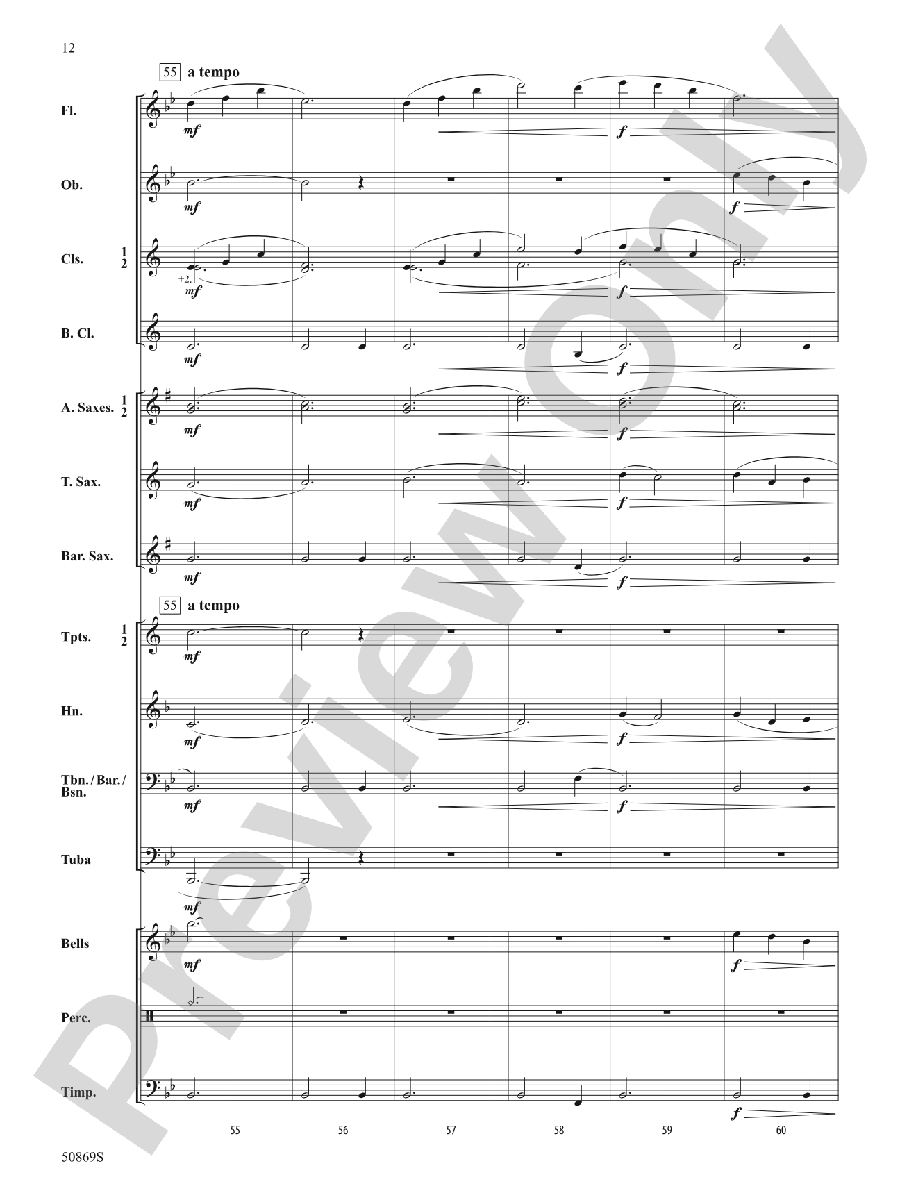 Blessing Wind: Concert Band Conductor Score & Parts