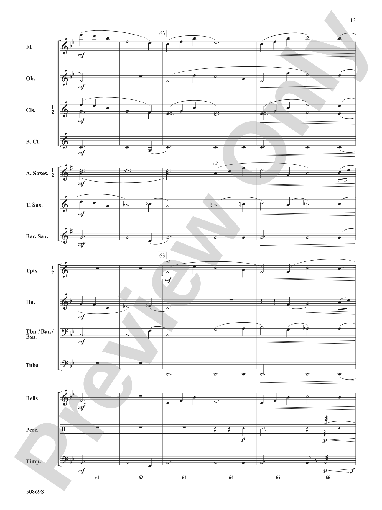 Blessing Wind: Concert Band Conductor Score & Parts