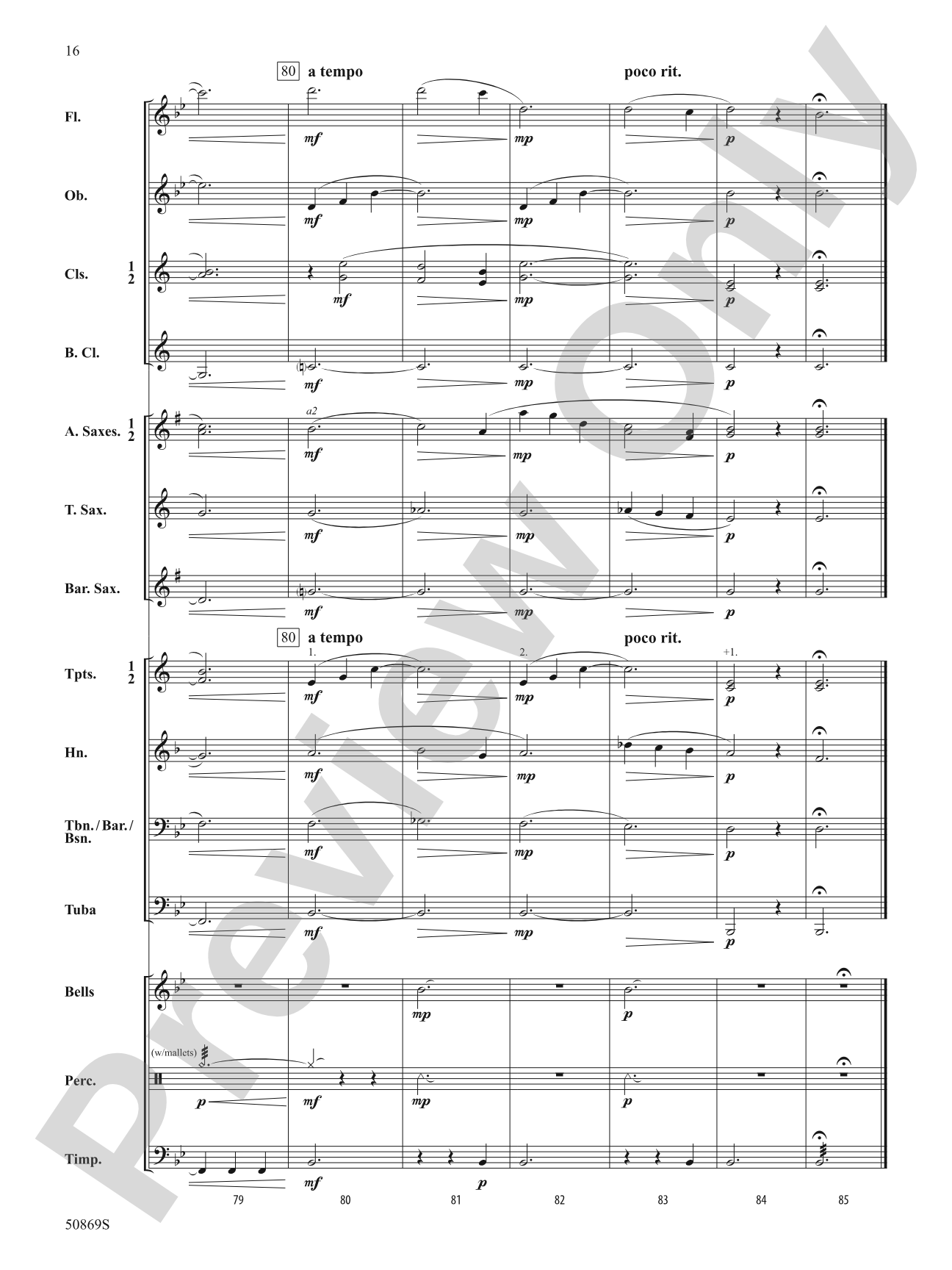 Blessing Wind: Concert Band Conductor Score & Parts