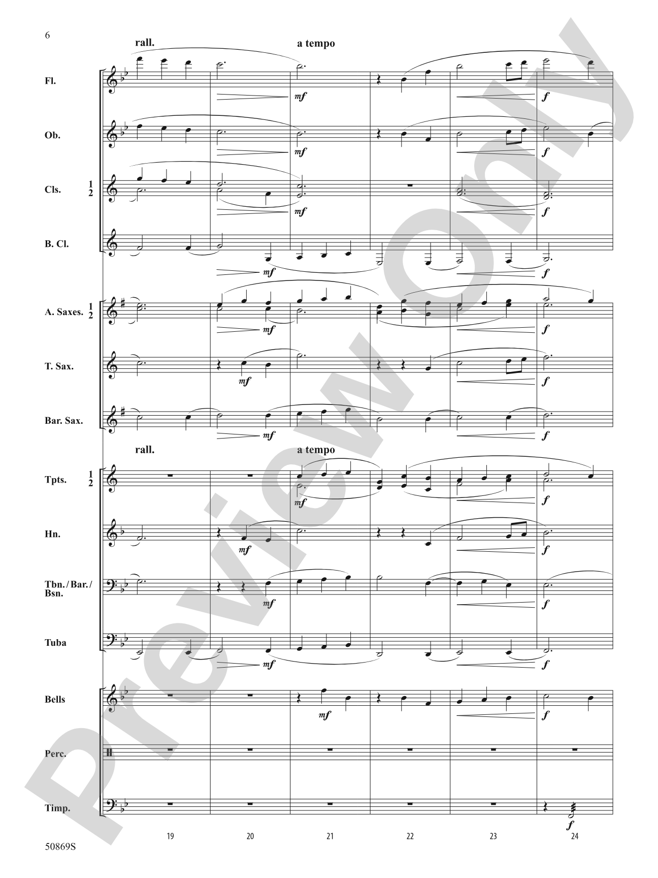 Blessing Wind: Concert Band Conductor Score & Parts