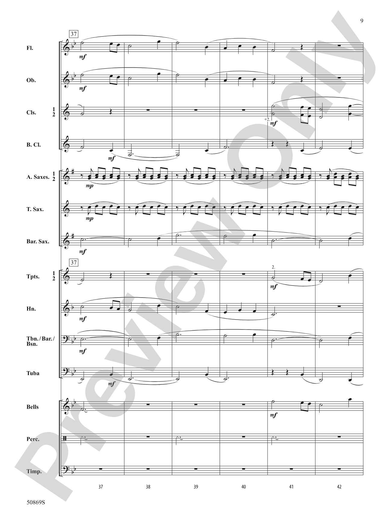 Blessing Wind: Concert Band Conductor Score & Parts