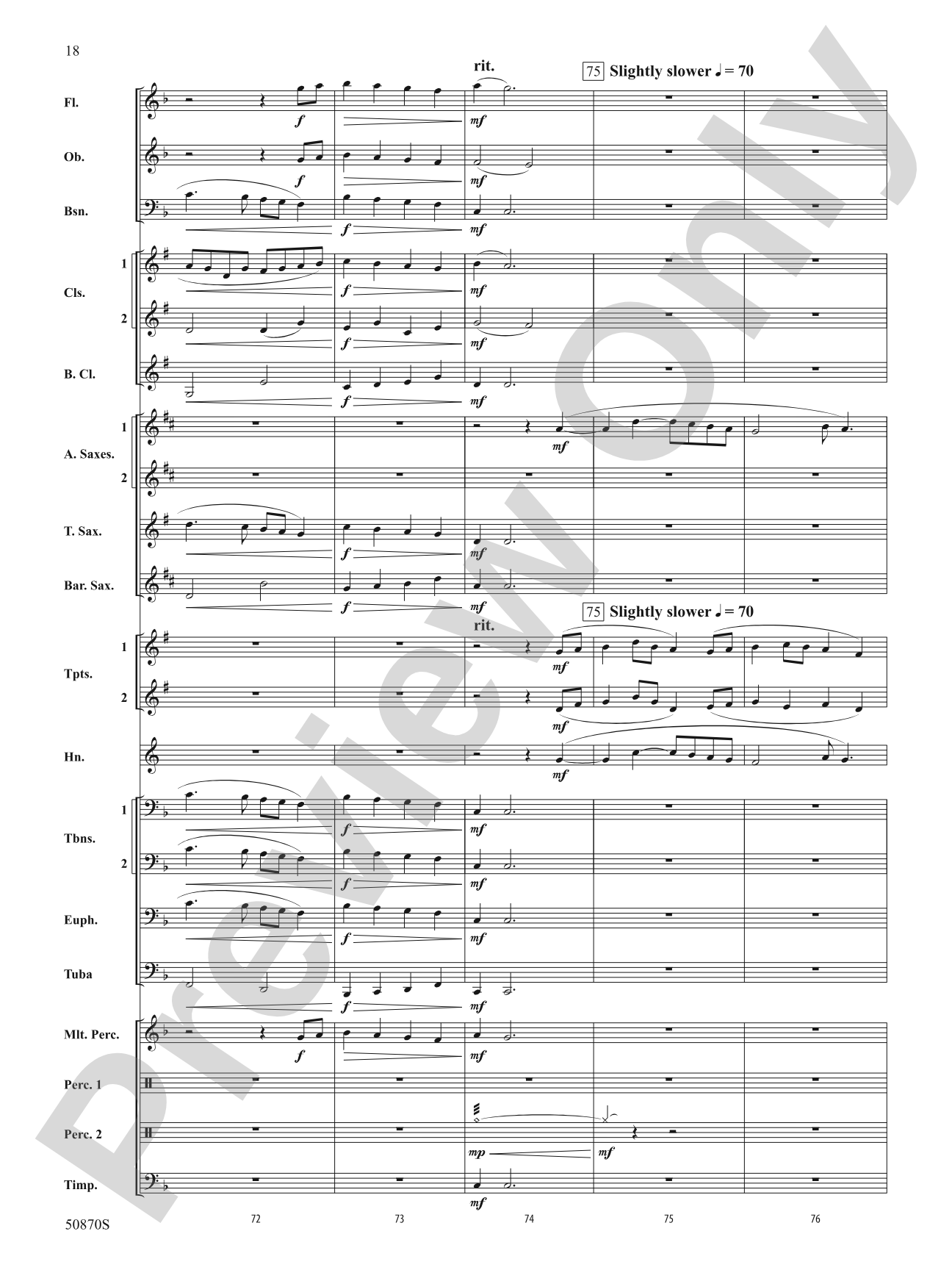 Endurance: Concert Band Conductor Score & Parts