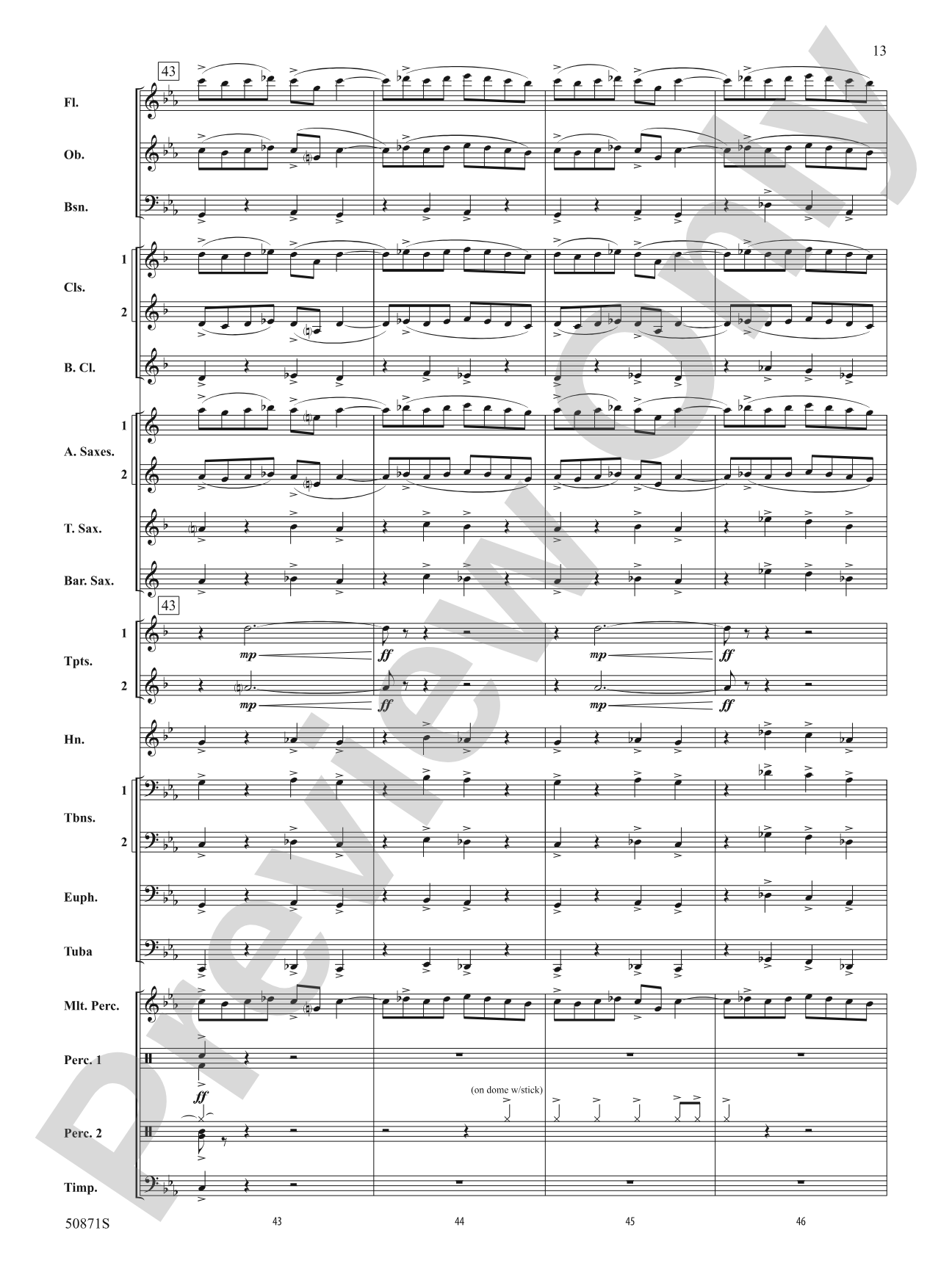 Primal: Concert Band Conductor Score & Parts