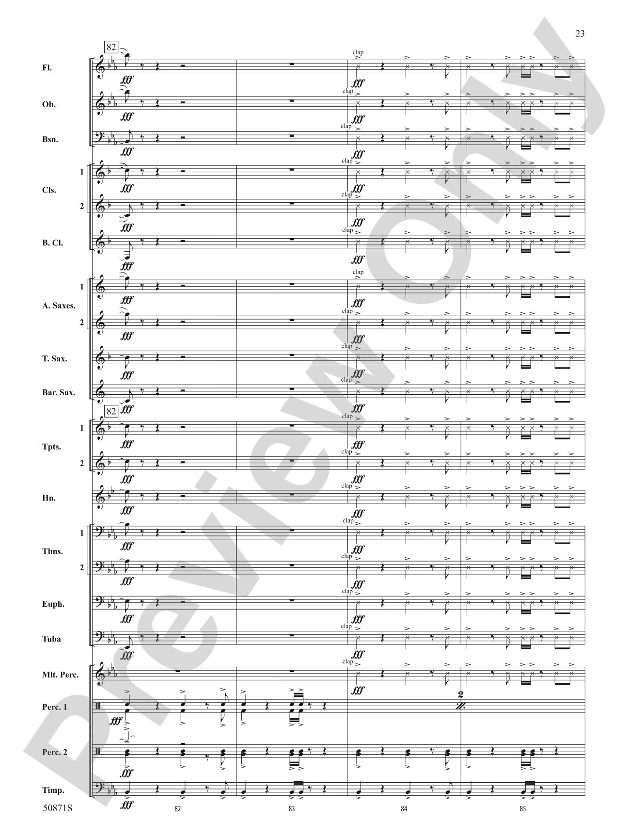 Primal: Concert Band Conductor Score & Parts