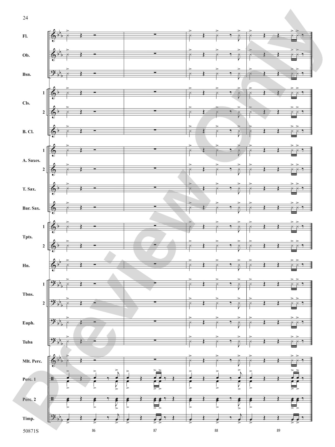 Primal: Concert Band Conductor Score & Parts