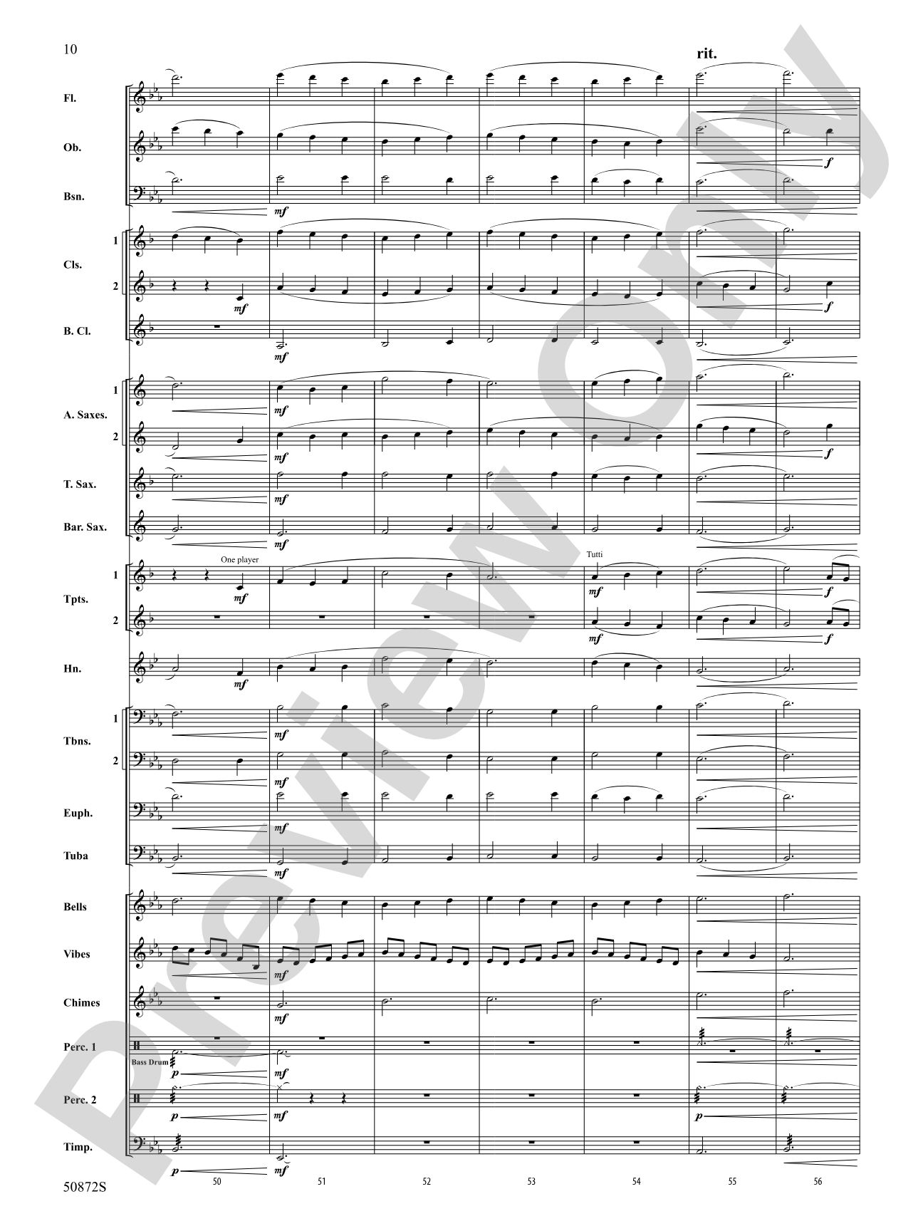 On a Winter's Night: Concert Band Score & Parts