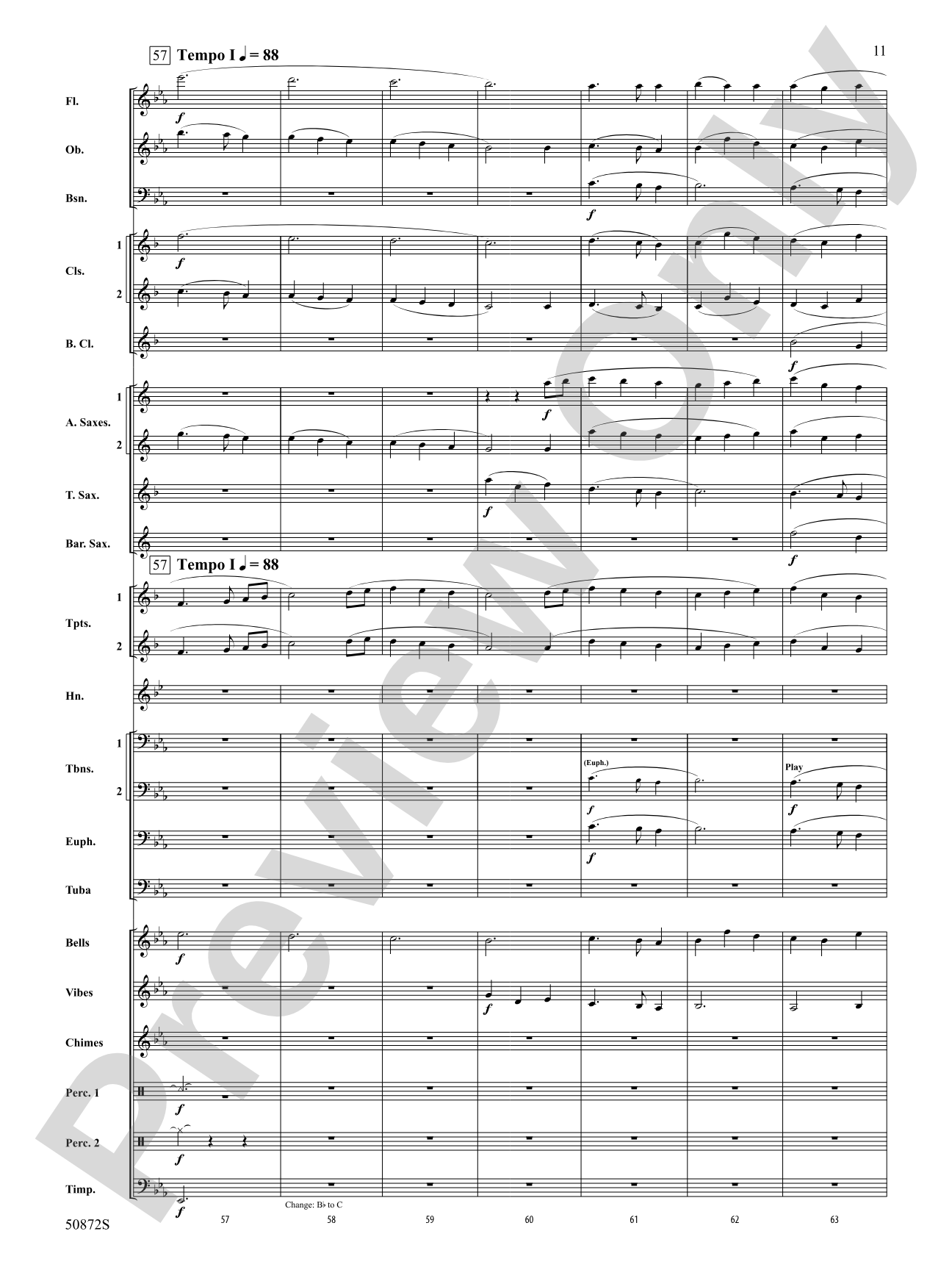 On a Winter's Night: Concert Band Score & Parts