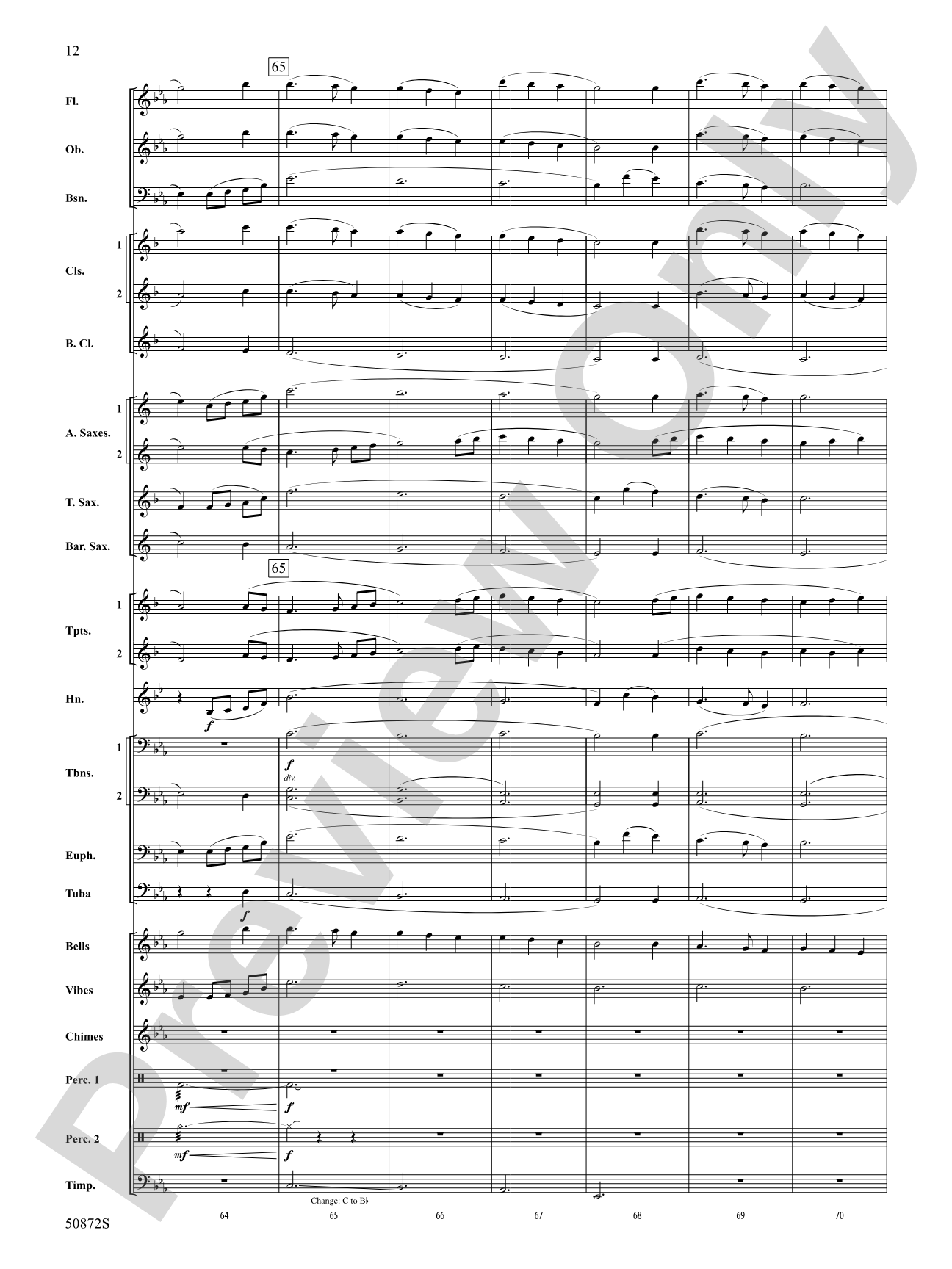On a Winter's Night: Concert Band Score & Parts
